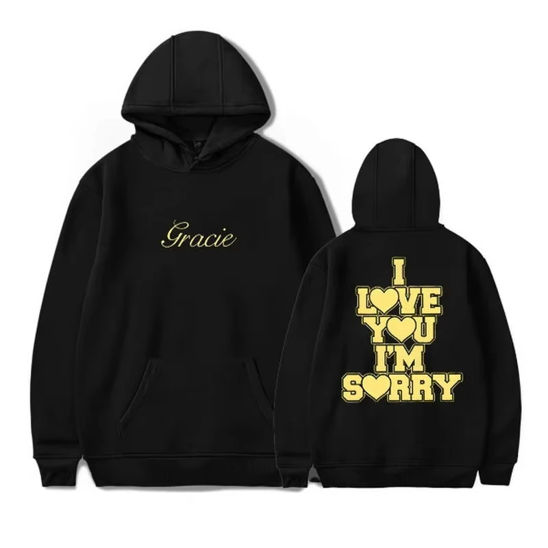 Gracie Abrams Printed Unisex Long Sleeved Hooded Sweatshirt, Stylish and Warm, Machine Washable, Fade Resistant, Holiday Gift