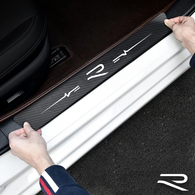 Car Trunk Tail Threshold Door Sill Protector Stickers for Volkswagen VW RLine R LINE Badge Passat Polo GOLF 3 5 8 Jetta Touareg