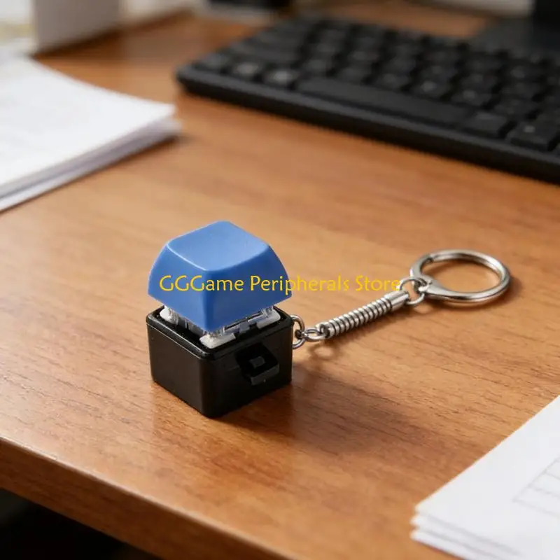 

U55B Portable 5Pcs Switches Keyboards Tester Keychain Attachment for Mobile Anxiet