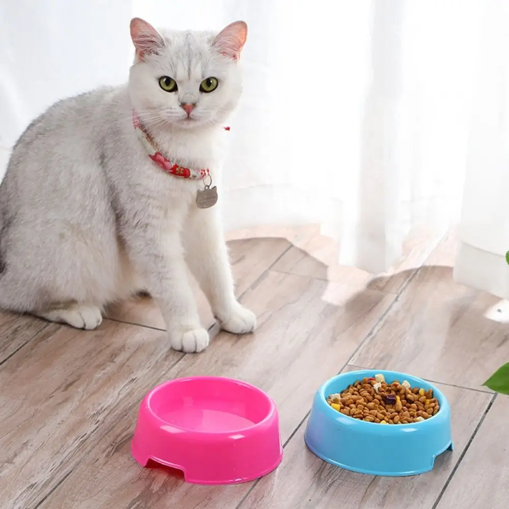 Multi-Purpose Candy Color Plastic Dog Bowls Feeding Water Food Puppy Feeder Cat Bowls Pet Supplies