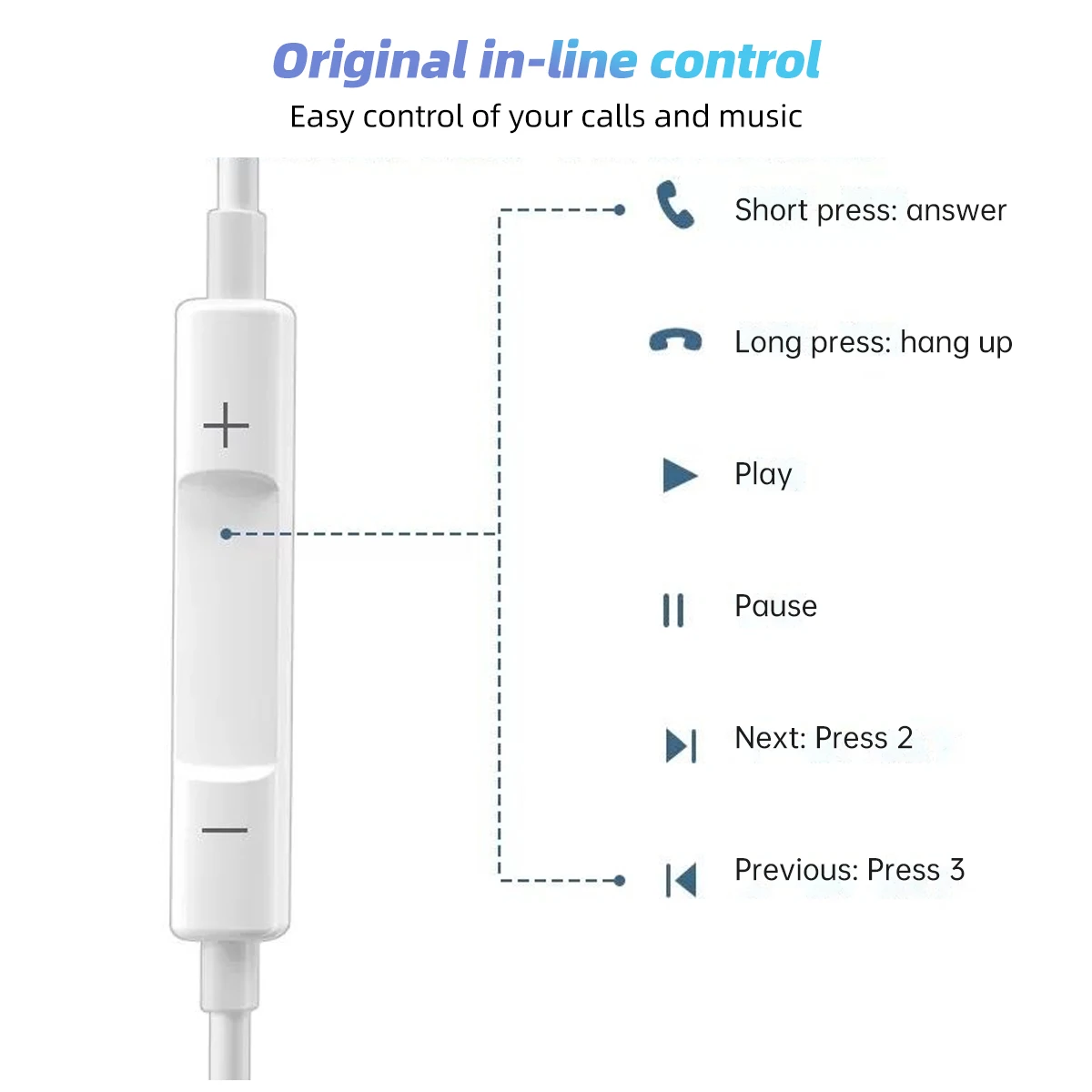 USB C 음악 이어 버드 유형 C 유선 이어폰, Apple iPhone 15 Pro Max In-Ear, Sumsung Onepuls Xiaomi Redmi Huawei 용 마이크 포함