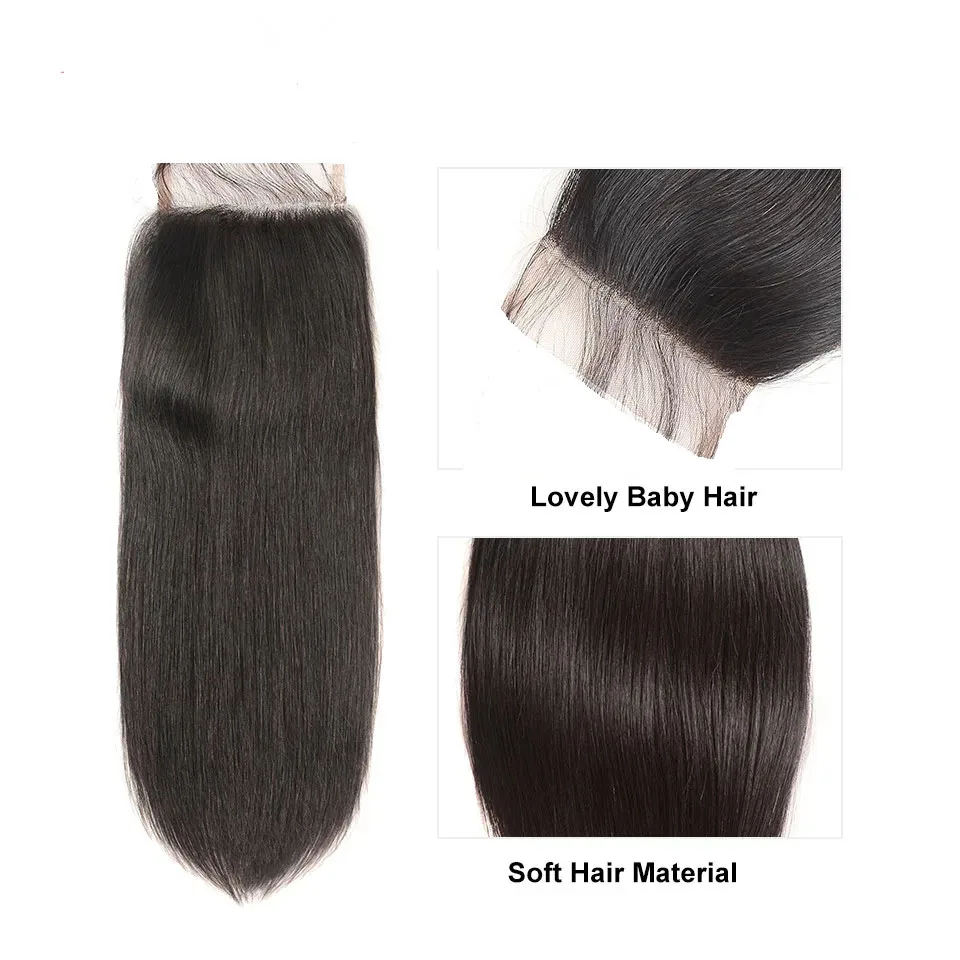 5x5 Straight Lace Frontal Closure Black Color