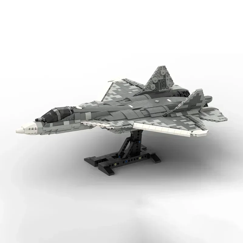 MOC-Tijolos De Construção Militar, Montagem MOC, Blocos Modulares, Conjuntos De DIY, Brinquedos De Montagem, Modelo Militar, Felon, Combat Fighter, Presentes De Natal, SU-57