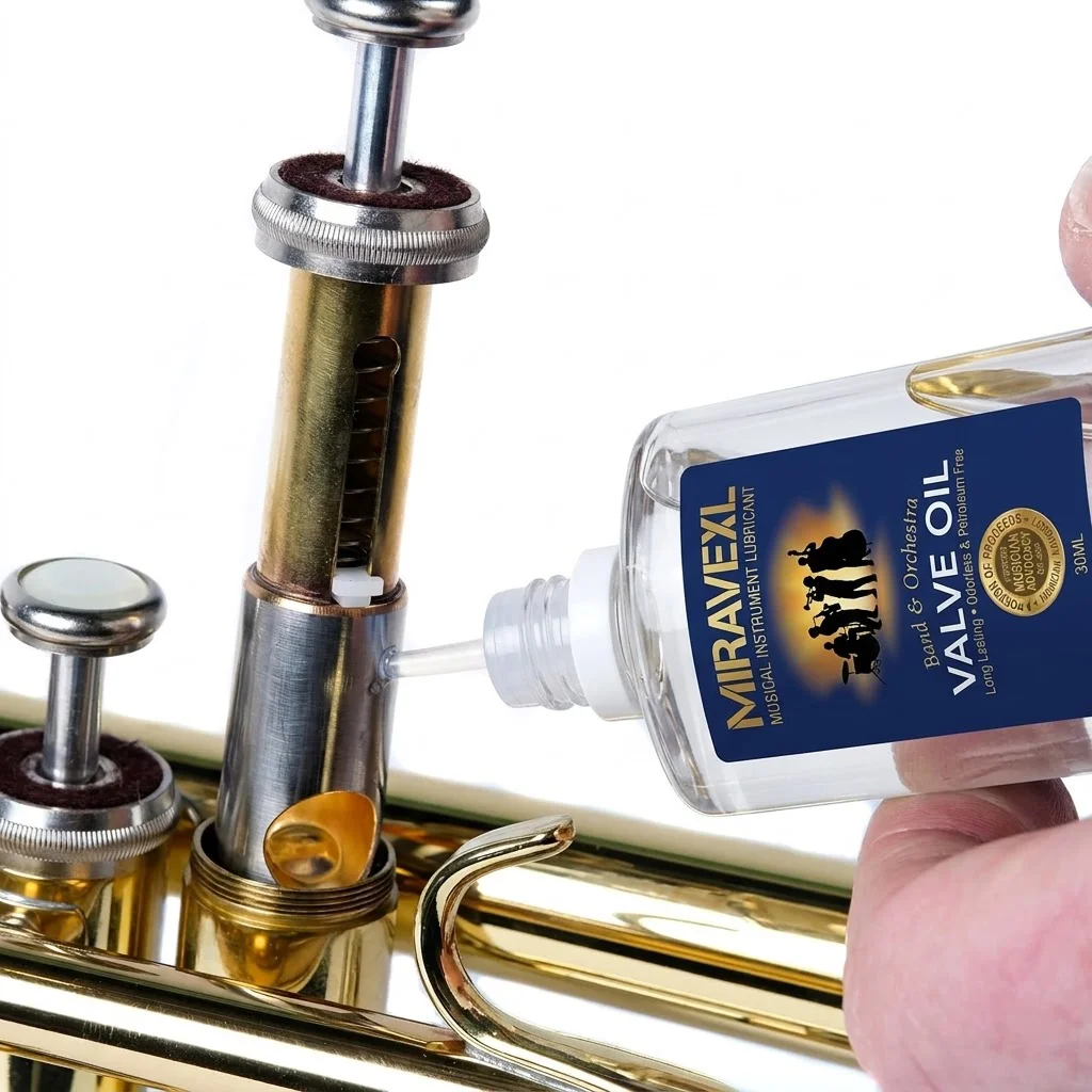 Brass Instrument Valve Oil Slide Grease Lubricant for Trumpet Trombone Tuba Saxophone Clarinet Flute Maintenance Care Cleaning image 2