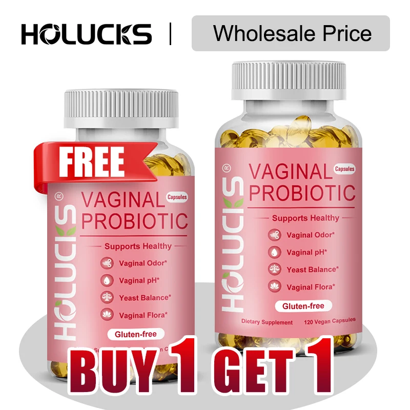 

HOLUCKS Natural Vaginal Probiotic, Promote Feminine Health, Odor Control, pH Balance & Yeast Balance, Reduce Bloating for Women