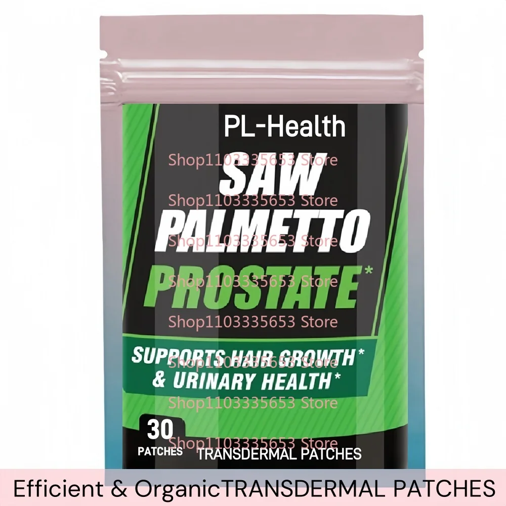 Saw Palmetto Transdermal Patches for Men Prostate Prostate Health Hair Growth Hair Loss Prevention 30 Patches