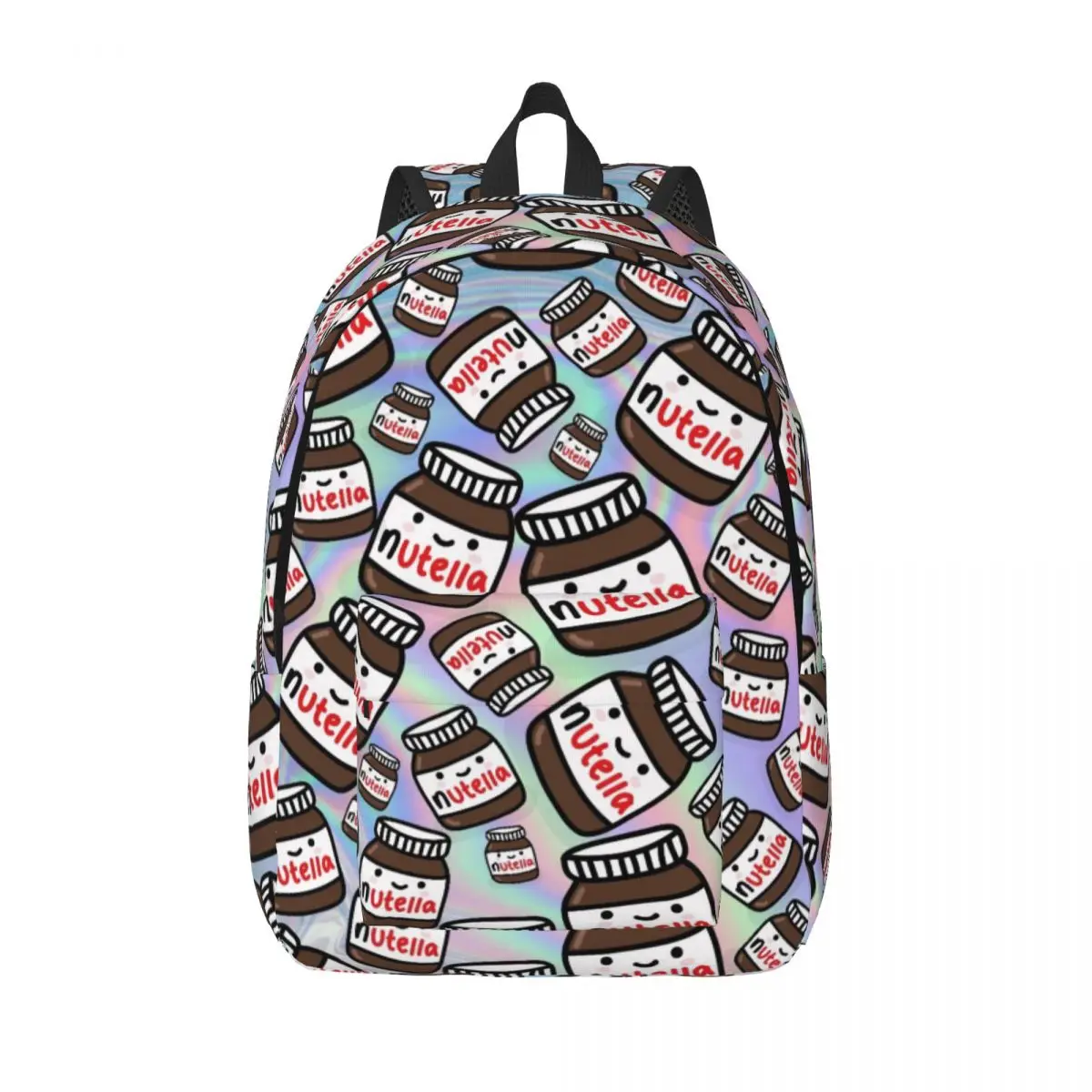 

Nutella Casual Backpack with Pocket High School Hiking Travel Daypack for Men Women Laptop Computer Shoulder Bag