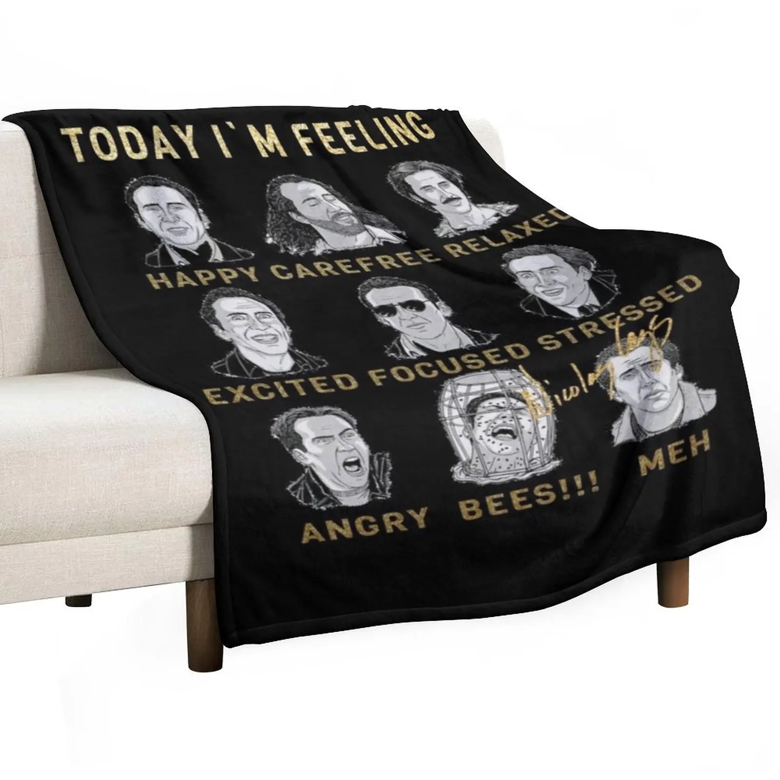 

Nicholas Cage - Nicolas Cage - Nick Cage - Nic Throw Blanket For Decorative Sofa Soft Big Retros Luxury Blankets