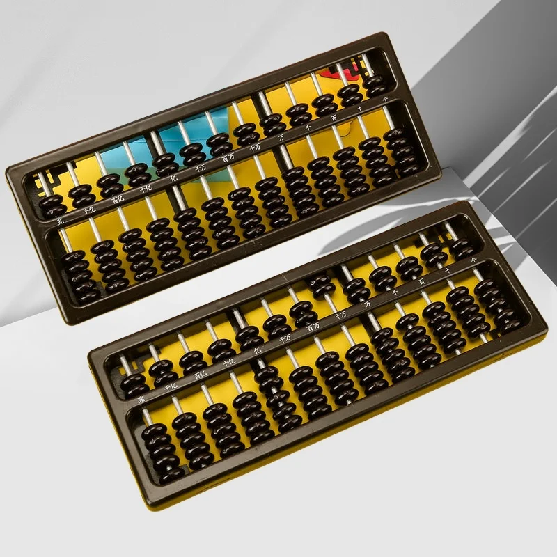 7 حبات 13 صفوف المعداد البلاستيك القياسي المعداد الصيني آلة حاسبة الرياضيات أجهزة التدريس أداة العد للمبتدئين