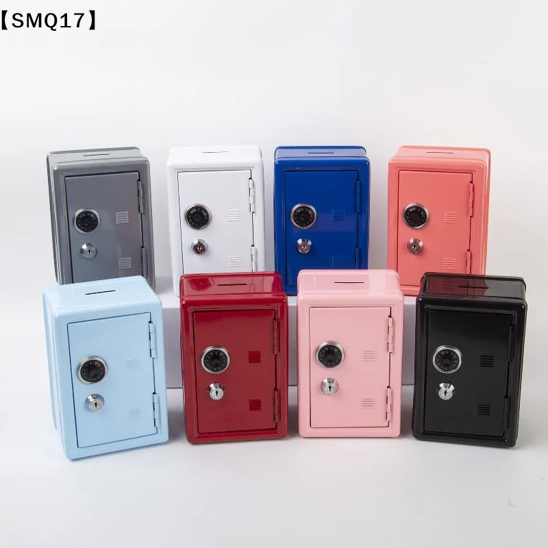 Mini Metal Safe Piggy Bank With Combination Lock And Key Security Perfect For Kids Money Saving Home Small Items Storage【SMQ】