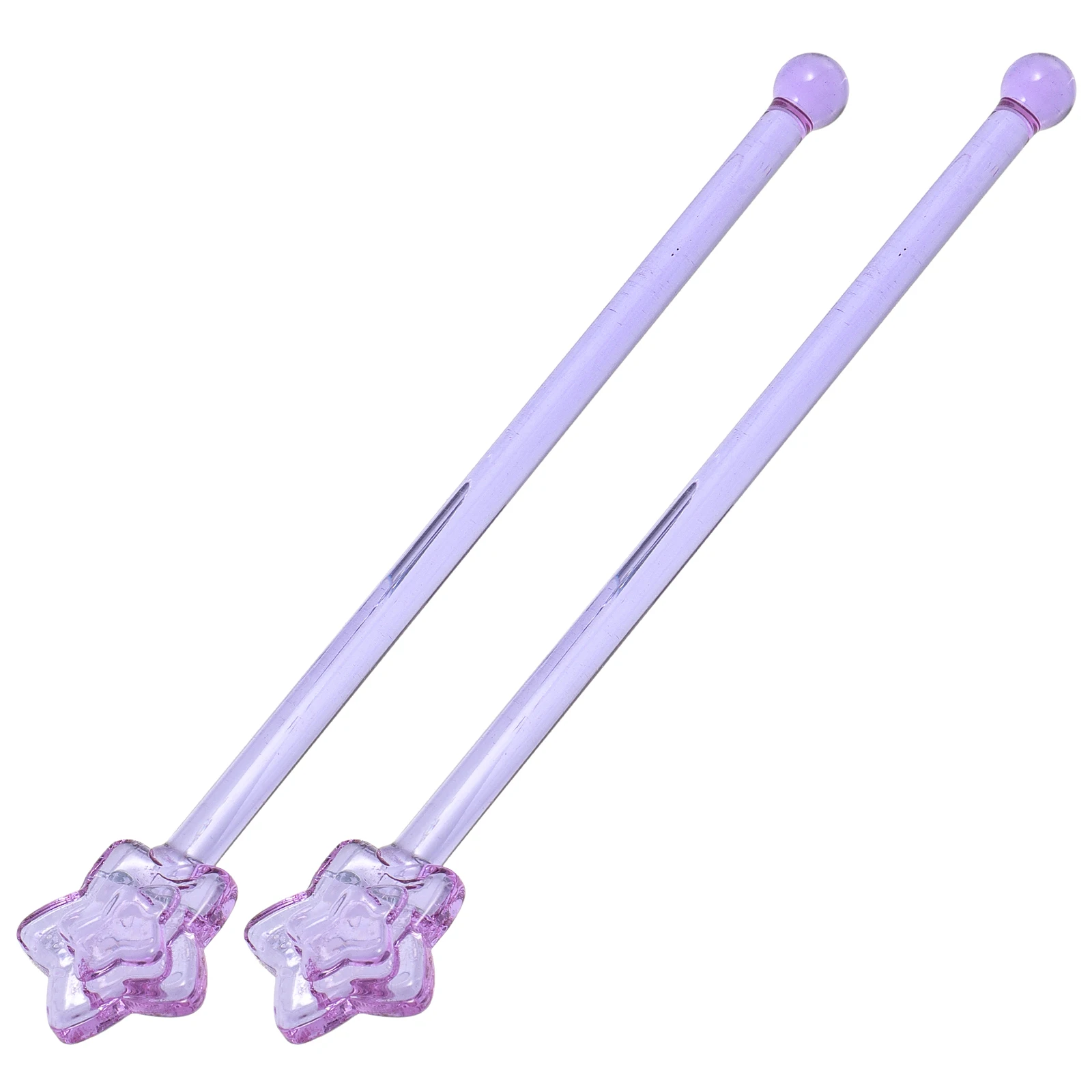 

2Pcs Creative Stirring Sticks Glass Reusable Mixing Rods for Cocktail Coffee Juice Drink Bar Tool Swizzle Stick Lightweight