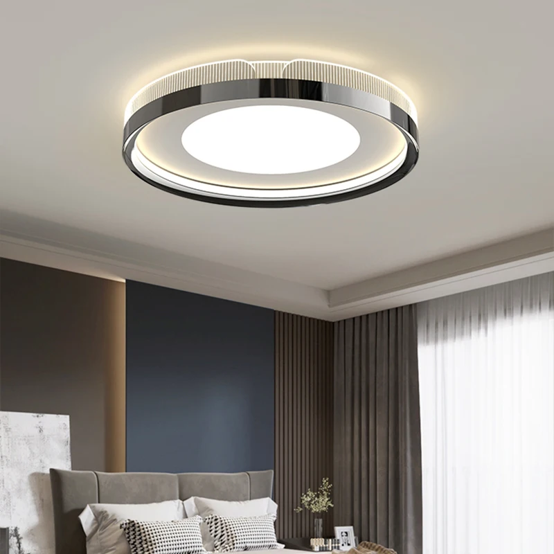 White Nordic Style LED Ceiling Light Metal Bedroom Modern Lighting Living Room Balcony Indoor Lamp Home Interior Decor Lamp