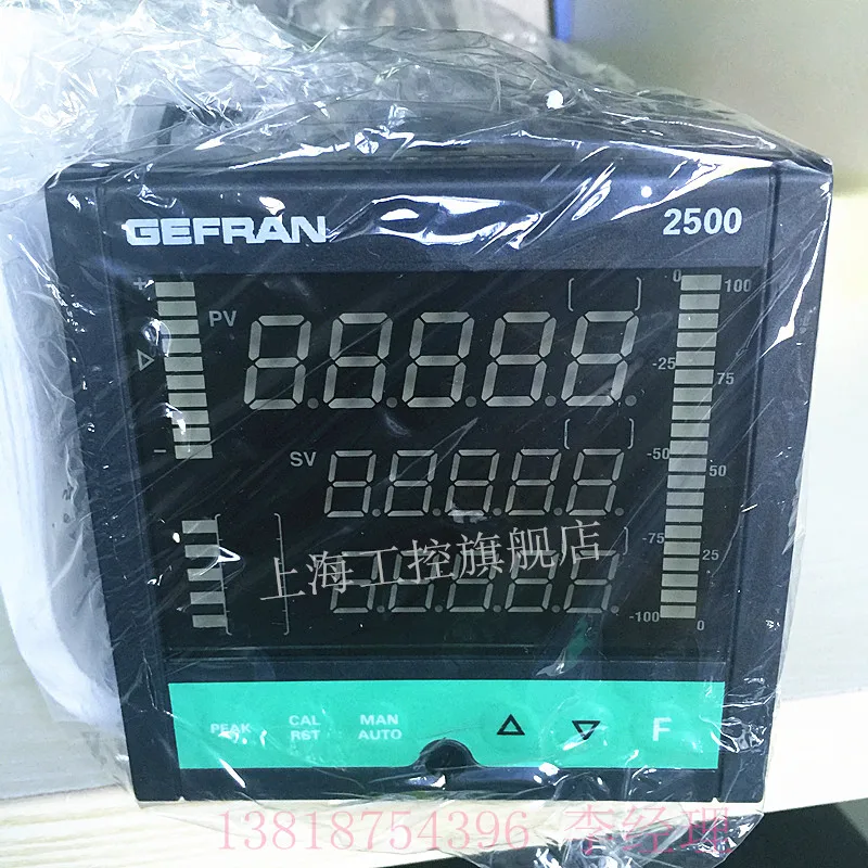 GEFRAN Pressure Controller 2500-1-1-0-W-2-1 Digital Display Meter 2500-0-0 - 0-0-1