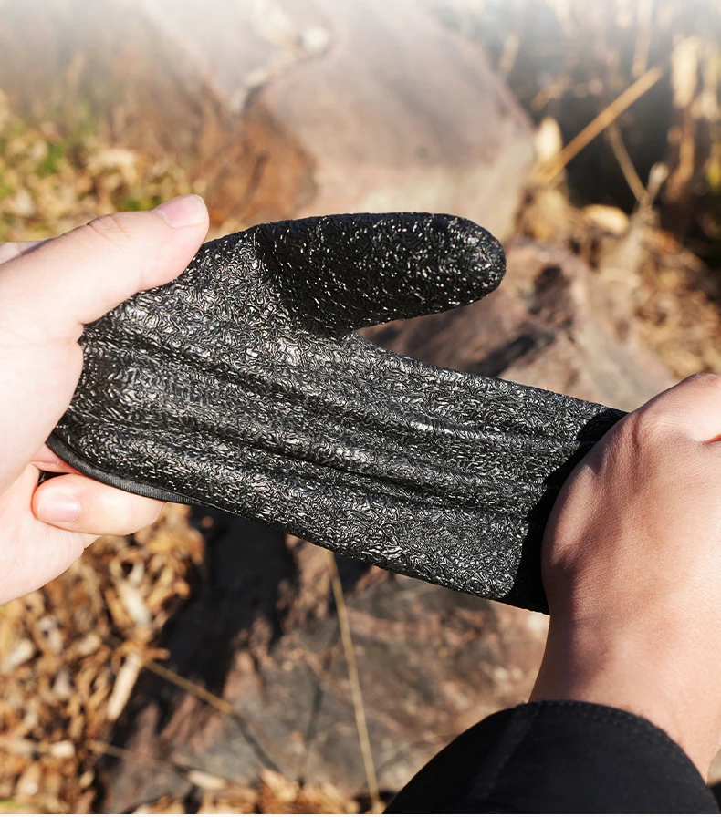 Anglerhandschuhe mit Magnetverschluss, Rutschfest, Schützen die Hände vor Stichern und Kratzern, Wasserdichte Angelhandschuhe – Detail 5