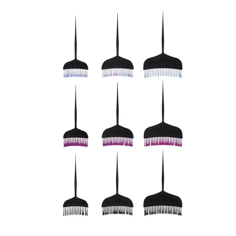 3 Pack Professional Hair Dye Brushes Soft Bristles Comfort Grip For Salon Home Hair Coloring Bleaching