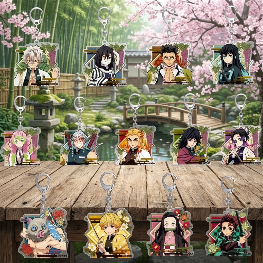 

Demon Slayer Keychain Acrylic Anime Cartoon Accessory Pendant Charm Ornament Wholesale Milkshake