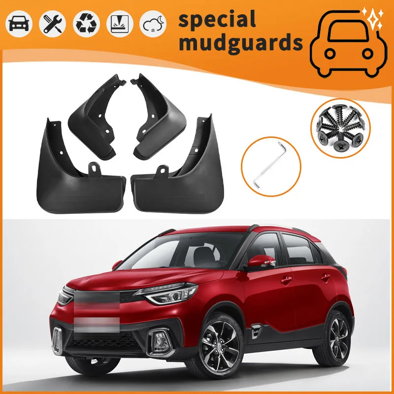 

For 17-18 Dongfeng AX4 models Mudguards Fender Mudflaps Front Rear Flares Splash Guards Cover Car Accessorie