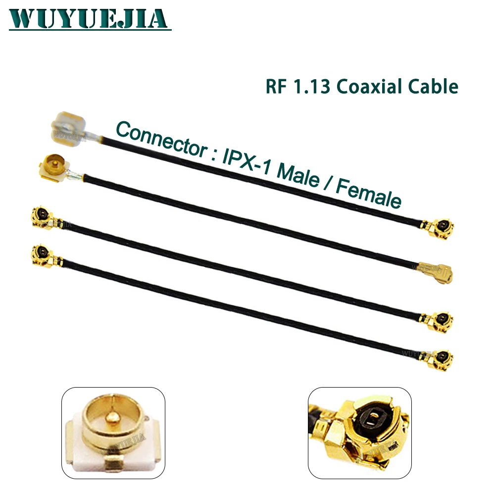 1Pcs IPX1 RF1.13 케이블 uFL/u.FL/IPX-1 암-IPX1 남성/여성 WIFI 안테나 피그테일 연장 코드 RF 케이블 5~60cm