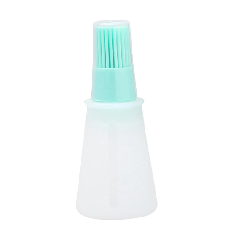 

Silicone Oil Bottle Brush Oil Dispenser Bottle With Barbecue Brush High Temperature Basting Brush Kitchen BBQ Tools