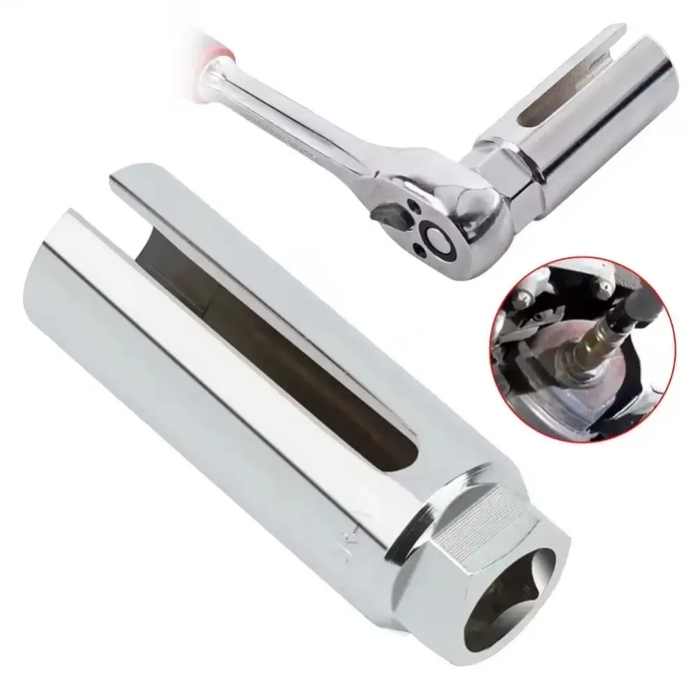 

22mm 6 Point Car Oxygen Sensor Sleeve Steel Durable Oxygen Sensor Removing Tool 1/2 inch Drive 7/8 inch