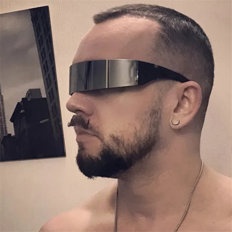 نظارات سايبربانك الشمسية 2022 نظارات الموضة الملونة نمط فاسق نظارات مهرجان العلامة التجارية تصميم UV400 ظلال للرجال والنساء #1