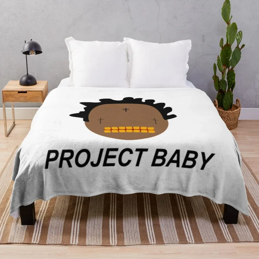 Kodak Black Project Baby Throw Blanket Cute Plaid Luxury St Beach Blankets