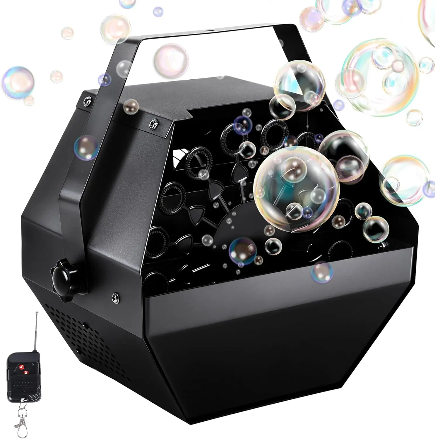 

1L High-Capacity Automatic Bubble Machine with 45ft Remote, Metal Blower for Wedding Party Birthday Indoor Outdoor Use