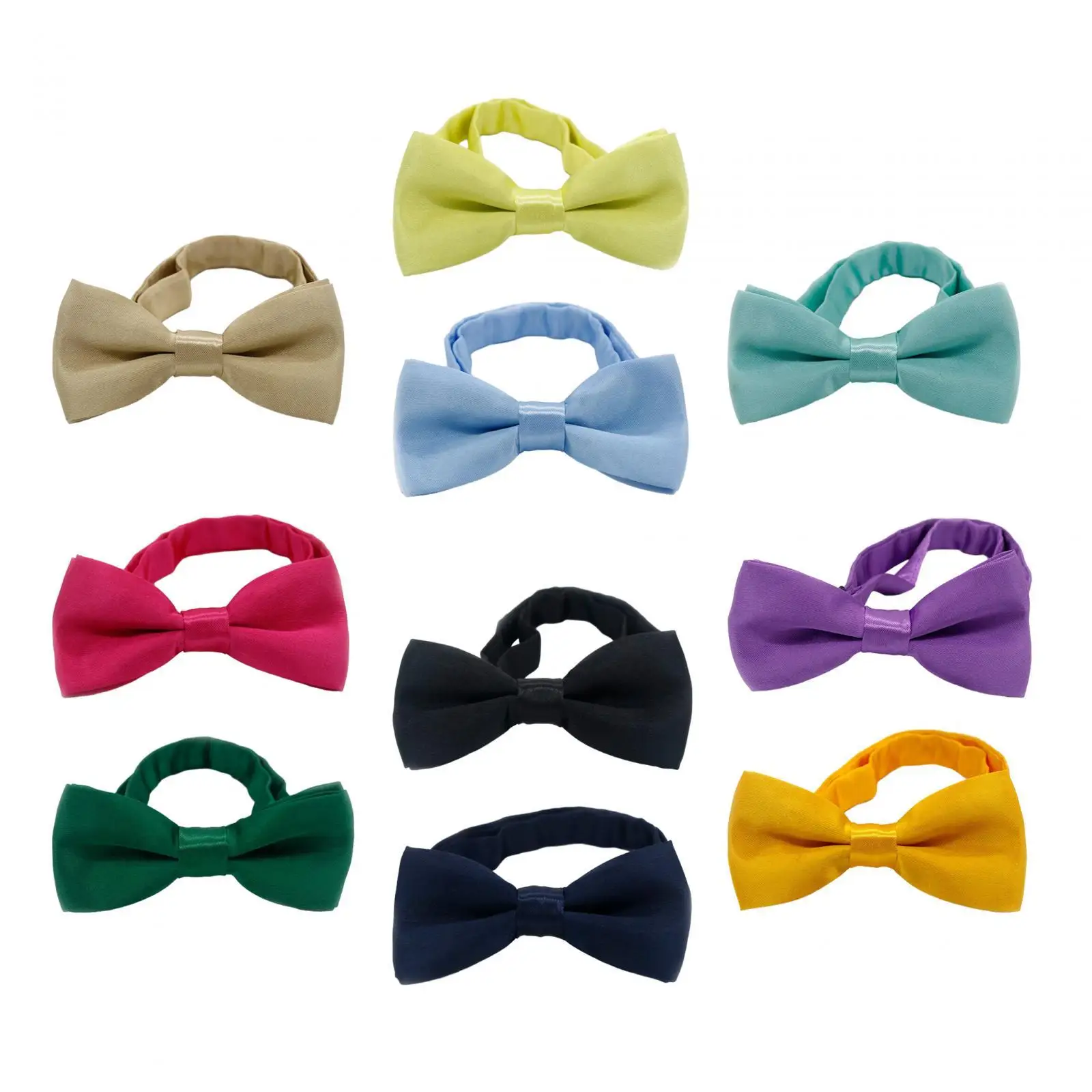 

Tuxedo Bowties Solid Color Lightweight Fashion Casual Adjustable Bow Ties for Wedding Prom Banquet Stage Performance Anniversary