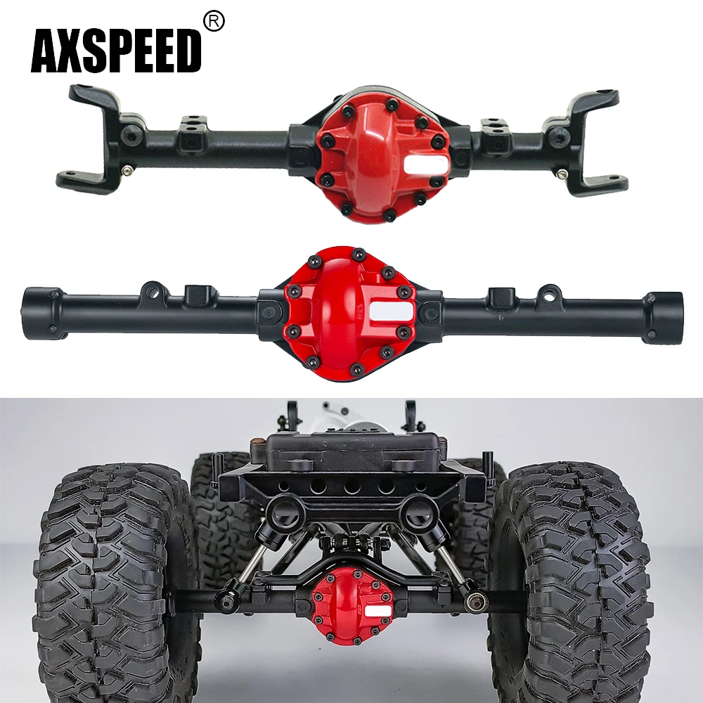 

AXSPEED Complete Aluminium Alloy Front and Rear Axle Housing for D90 II 1/10 RC Rock Crawler Car Model Upgrade Accessories Parts