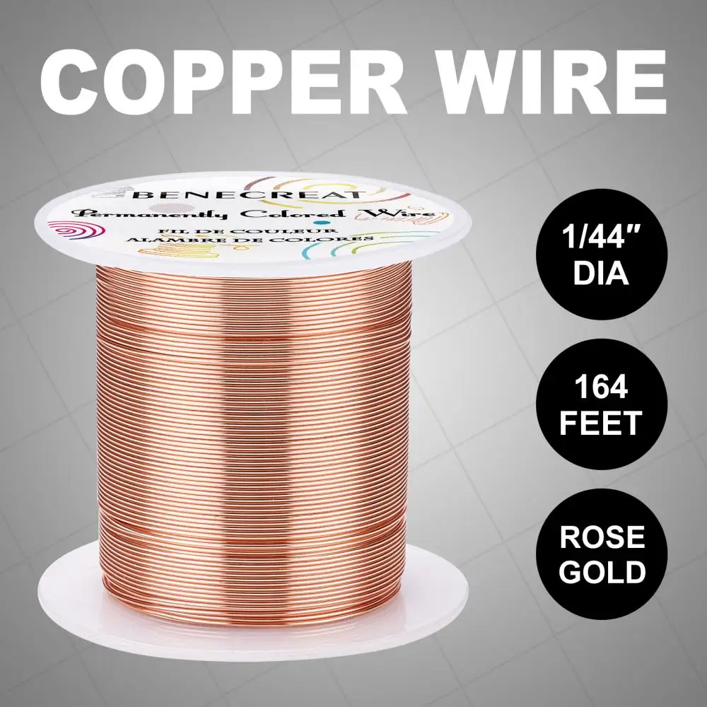 50m/roll Bendable Copper Wire 0.6mm Round Tiger Tail Beading Wire for Jewelry Making Bracelet Earrings DIY Crafts Accessories