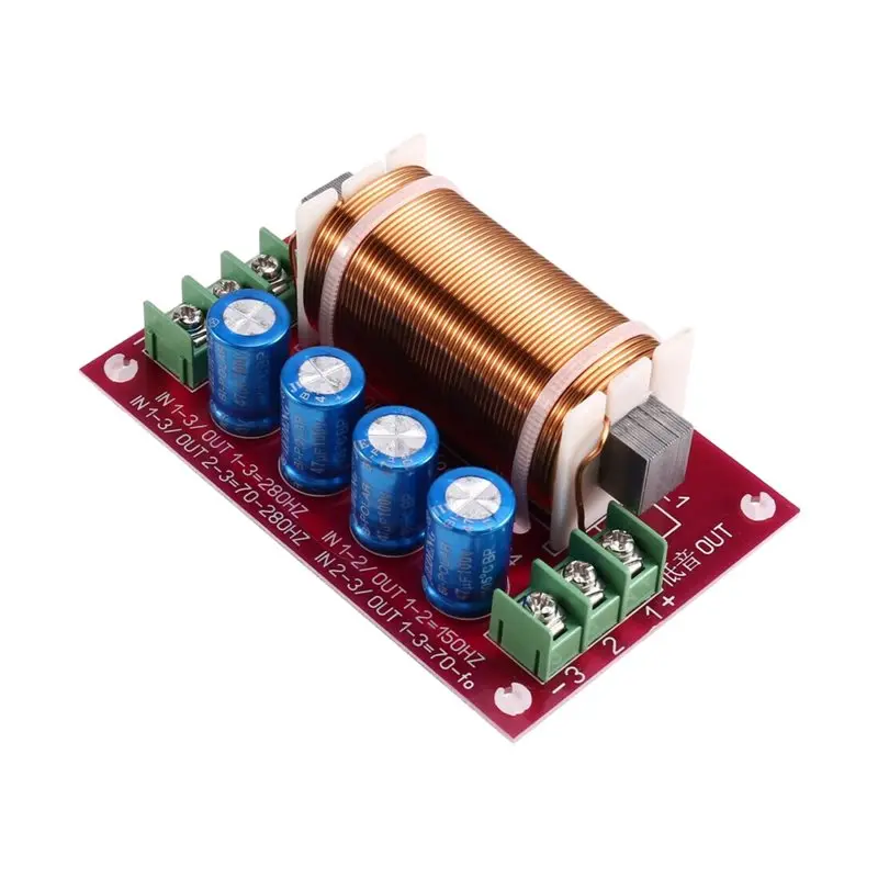 

ABAC-домашний кинотеатр, регулируемый односторонний сабвуфер, 300 Вт, делитель частоты, супер низкочастотный динамик, Hi-Fi аудиокроссоверный фильтр