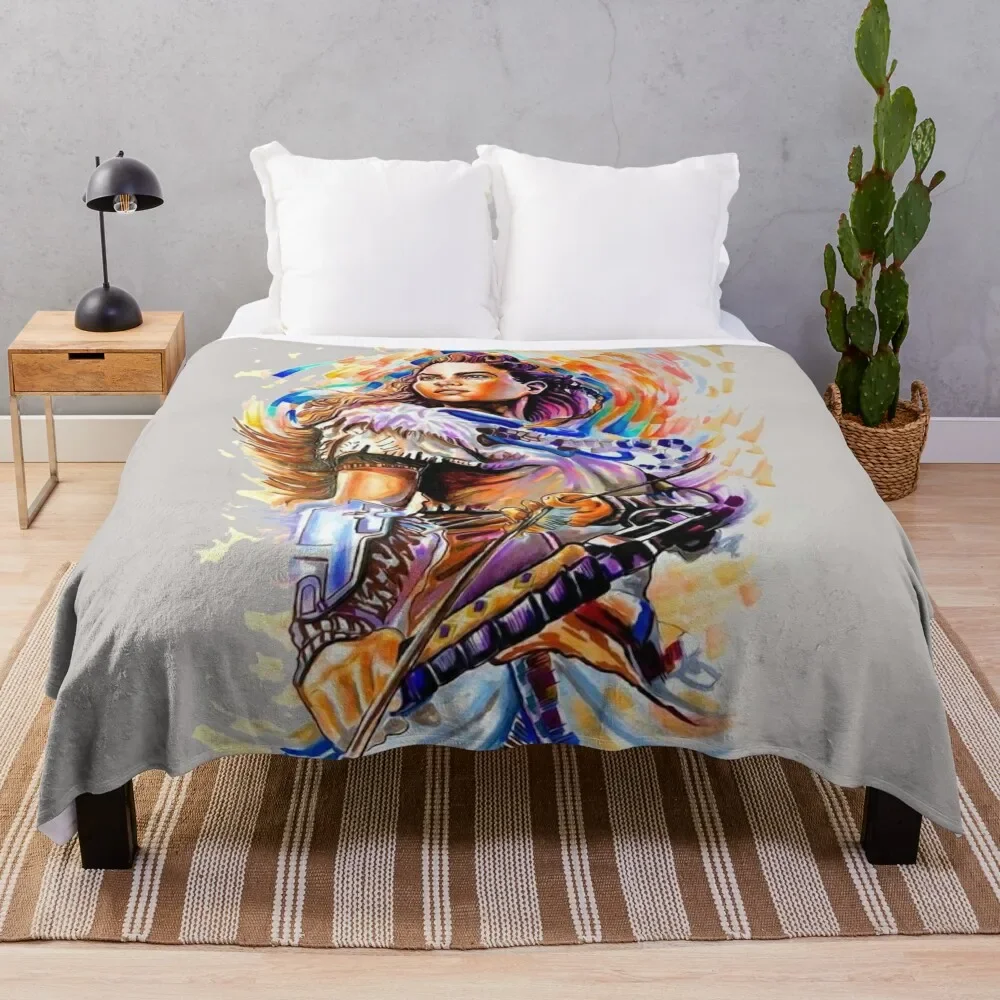 

Aloy - Horizon zero dawn Throw Blanket Loose blankets ands Blankets