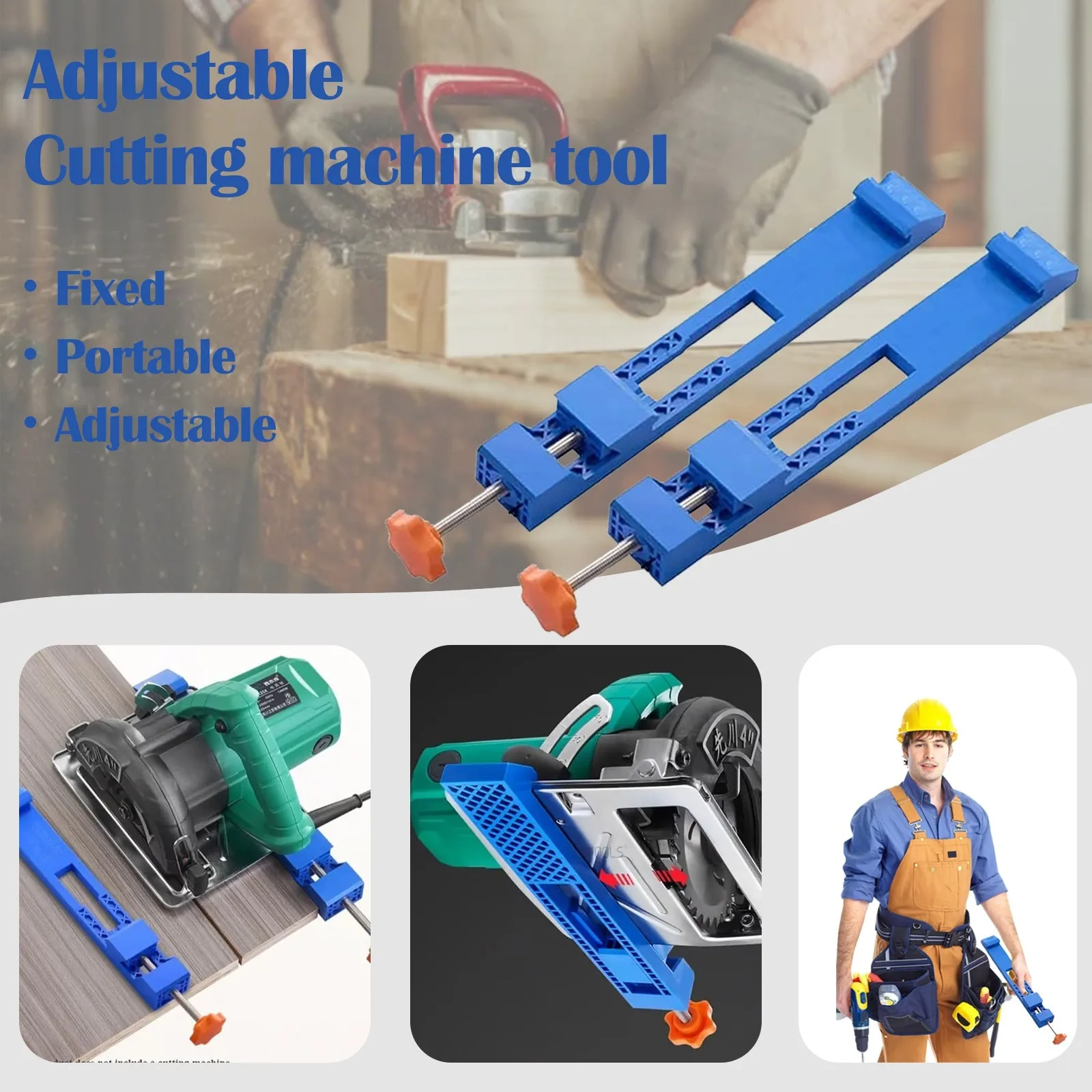 

Adjustable Milling Positioning Clamp for Handheld Electric Circular Saw Cutting Machine Edge Guide Positioner Quick Fixing Clip