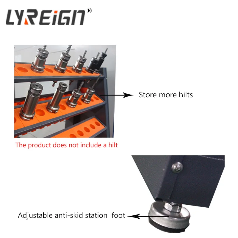 LYREIGN DJ102LC Supply Industry Cutting Tool Holder Storage Cart Tool Trolley BT30 BT40 BT50 HSK63 For