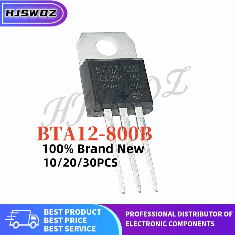 10/20/30 Uds BTA12-800B BTA12800B BTA12 800B TO-220 12A 800V tiristor bidireccional nuevo en Stock