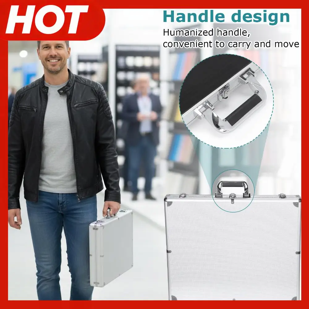 

24x20/33x22 In Clear Acrylic Showcase Large Aluminum Trading Card Case Lockable with Handle Suitable for TCG/Jewelry Collection