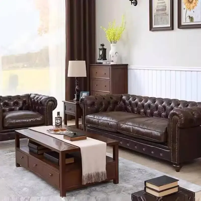

Show Individual Living Room Sofas Vintage European Nordic Lounge Sofas Puffs Luxury Apartment Elegant Divano Salon Furniture