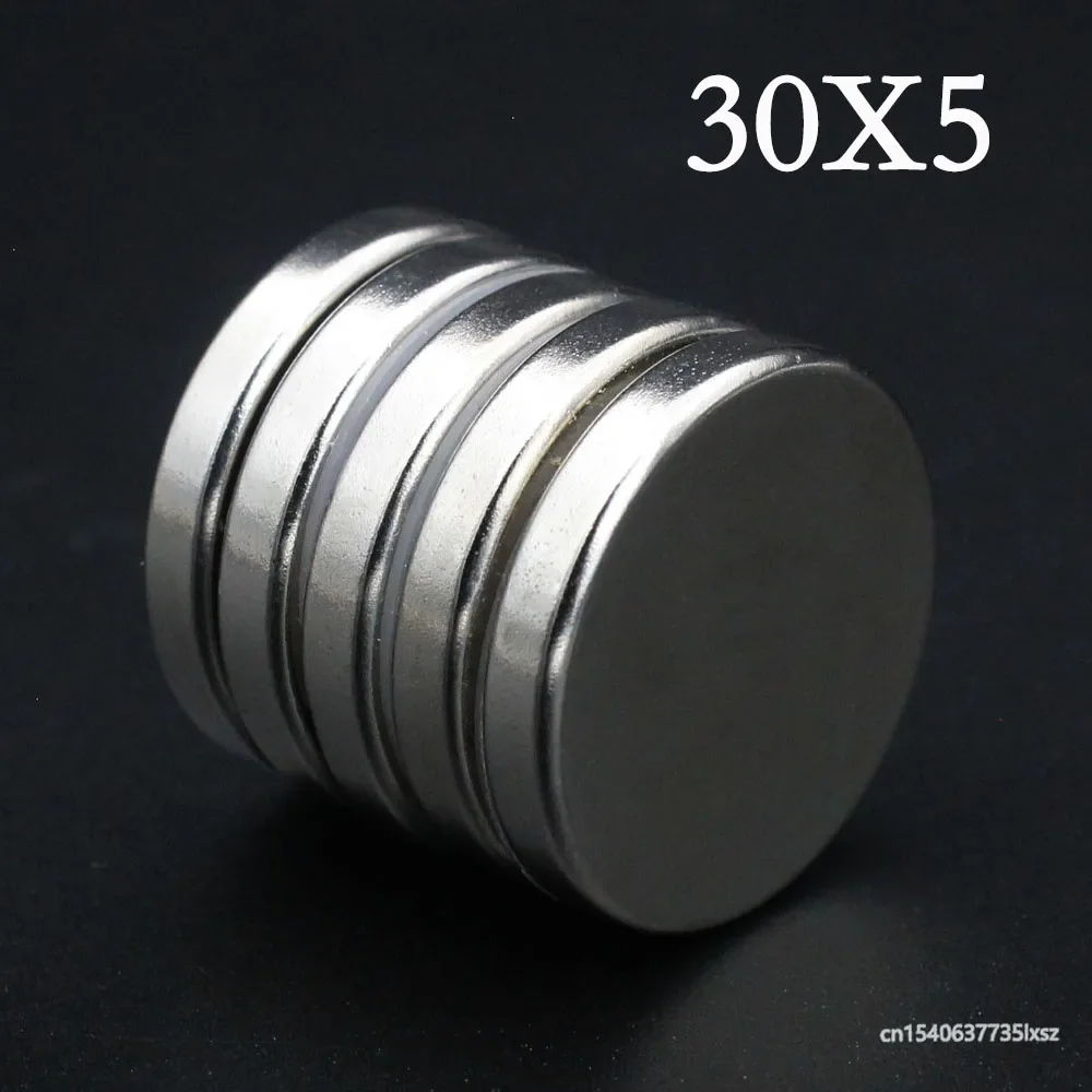 

3/5/8/10 Pcs 30x5 Neodymium Magnet 30mm x 5mm N35 NdFeB Round Super Powerful Strong Permanent Magnetic imanes Disc 30*5