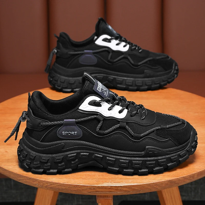 

Men's Sneakers Men Breathable Running Shoes Fashion Skate Shoes Outdoor Mesh Casual Shoe Man Lace Up Vulcanized Shoes Zapatillas