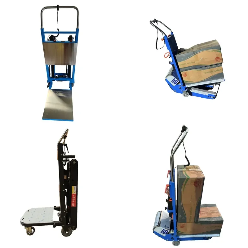 

1200W Electric Crawler Stair Climbing Machine for Heavy Transport 400kg Load Capacity Foldable Steel Platform Stair