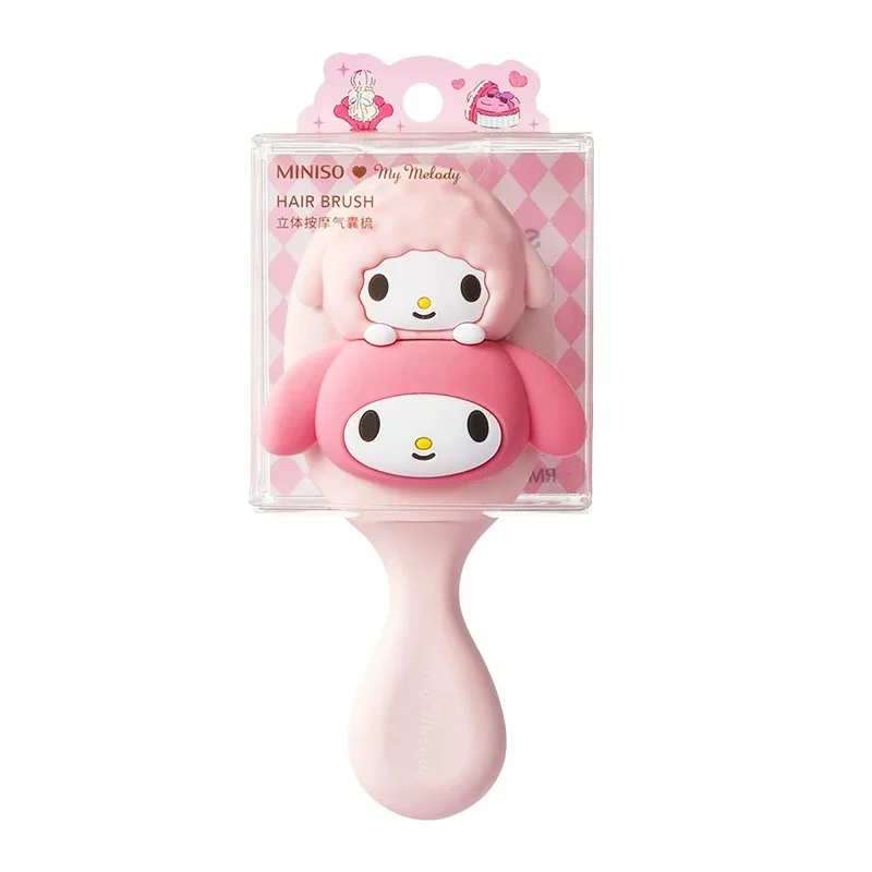 MINISO カートゥーン柄 ハローキティ マイメロディ クロミ コーム シナモロール エアバッグ エアクッションコーム ミニ ポータブル 小型 折りたたみ式 かわいい