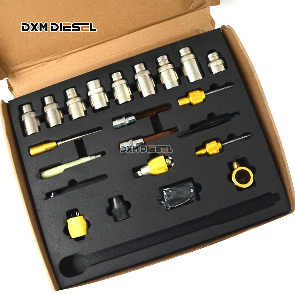 22pcs common rail injector tools Injector Disassemble Tool Diesel Injector Dismounting repairing tool