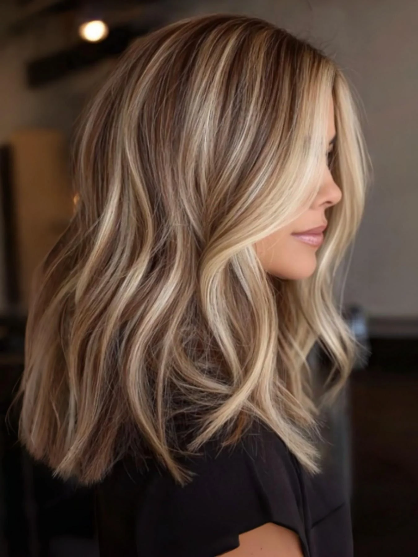 

Soft Highlight Blond Wave Hair 150 density and 13×4 100%human hair wig lace front wig, with baby hair pre plucked