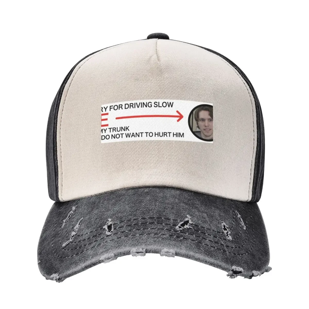 jerma is in my trunk bumper sticker Baseball Cap Streetwear Hip Hop derby hat Fashion Beach Hats Man Women's