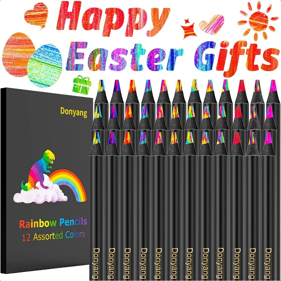 

36Pack Rainbow Colored Pencils 2025 Graduation Gifts Cute Class Stuff School entials for Teen Girls 412 Year Old Art plies for