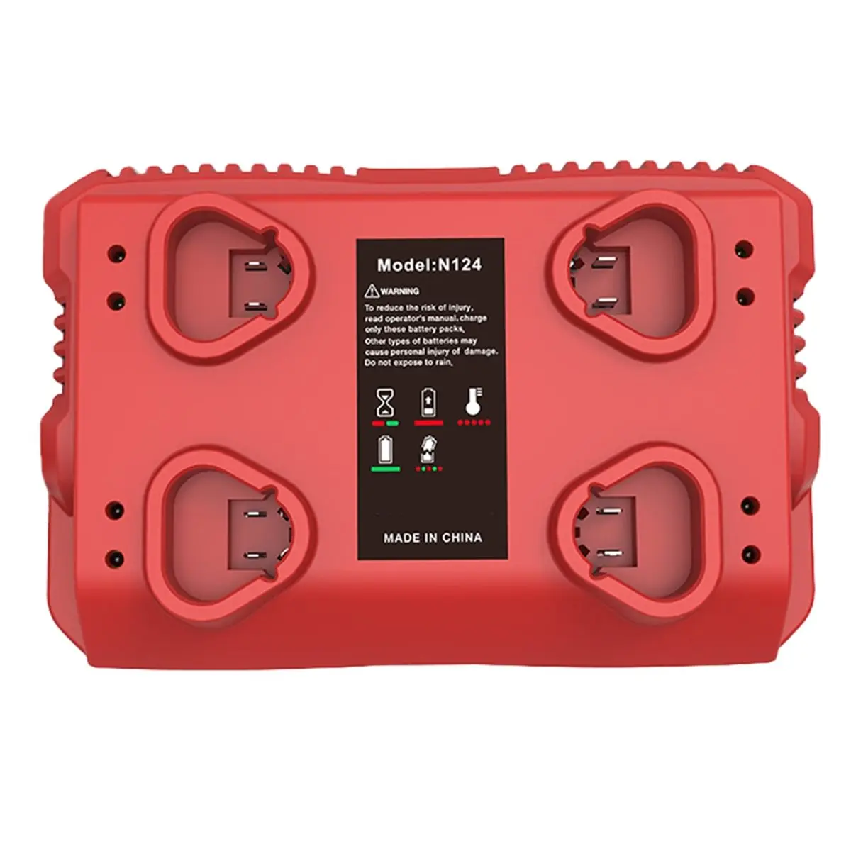 【Limited Offer】3Ax4-Port Fast Charger with USB/Type-C Port is Suitable for 12V Lithium Ion Power EU Plug