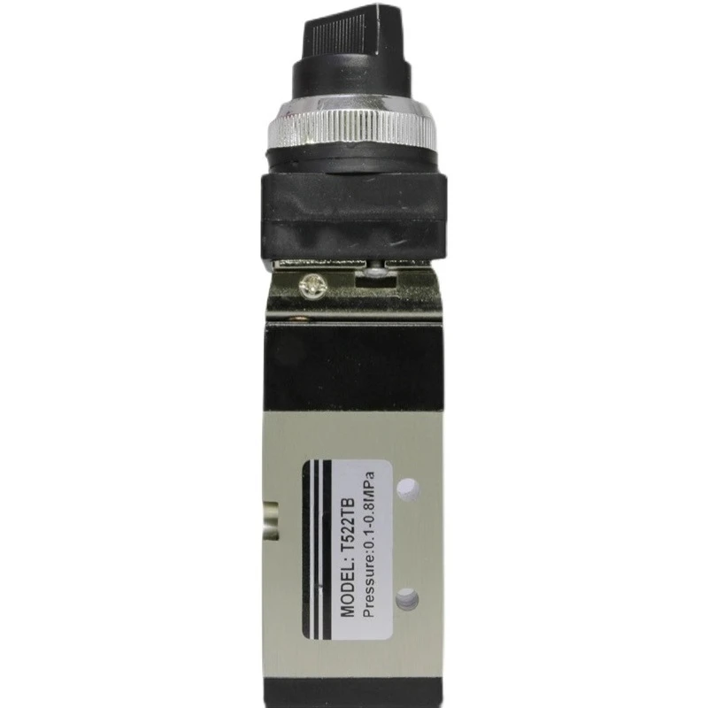 

pneumatic mechanical valve MODEL: T522TB manual knob switch two-position five-way MV-08