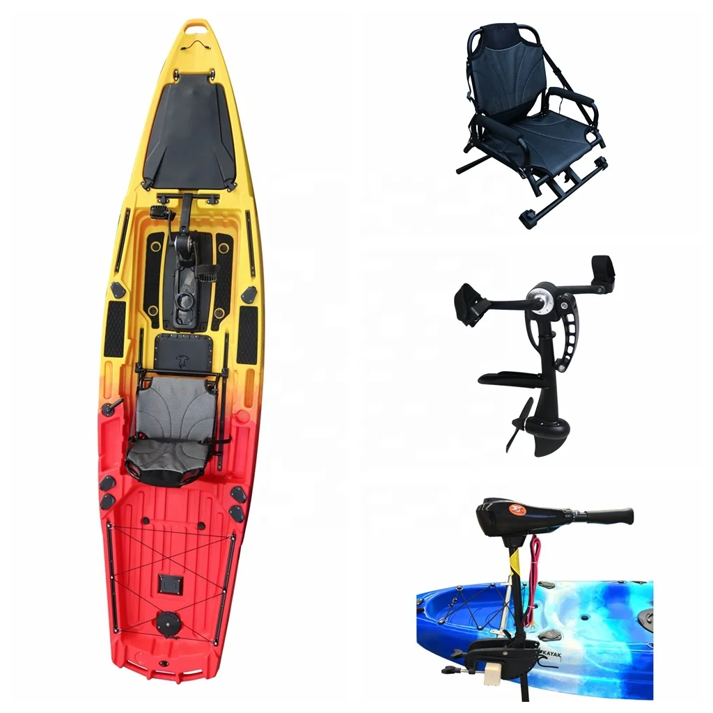 Vicking 3.9m Kayak Sport Fishing Pedal Drive Wholesale Single Person Sit on Top Motor Kayak/canoe for Sale