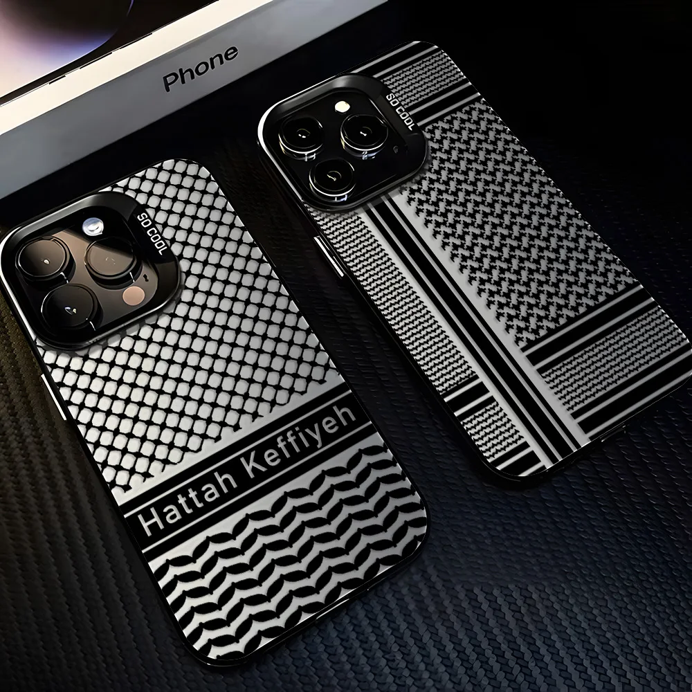 

Модный чехол для телефона Hot Hattah Keffiyeh для iPhone XS XR X 16 15 14 13 12 11 Pro Max Mini 7 8 Plus с мультяшной матовой твердой задней крышкой
