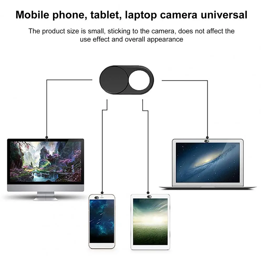 Webcam Slider  Excellent Magnetic Anti-peep Webcam Cover  Slidable Lens Shield